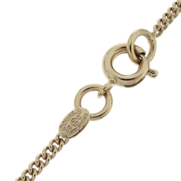 Chanel Cambon Ligne Chain Necklace Pendant Gold Pink 05C 196150 - Picture 4 of 4